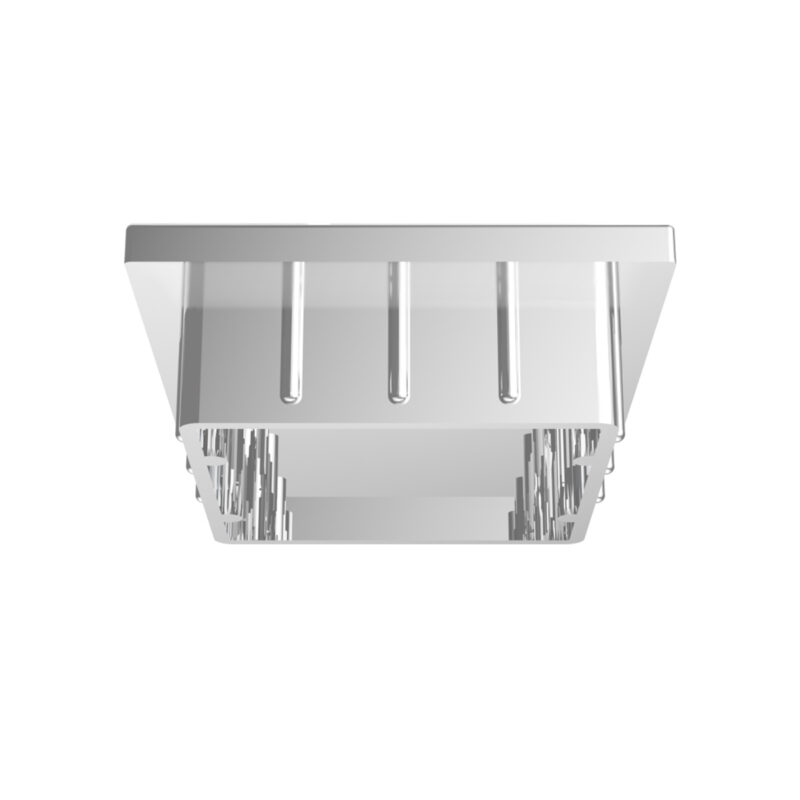 Inserto quadrato in ABS cromato - immagine 3