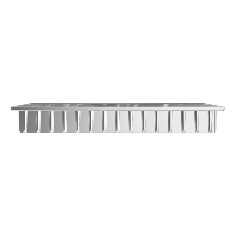Inserto rettangolare in ABS cromato - immagine 2